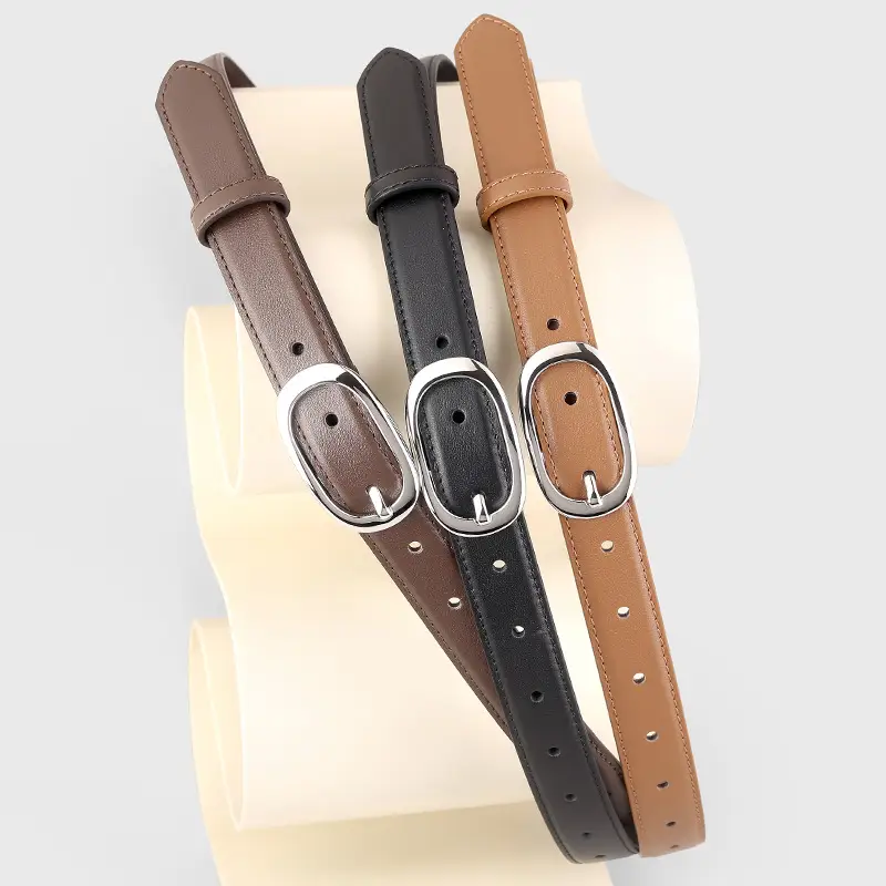 Women's Cowhide Belt with Pin Buckle 2025 New
