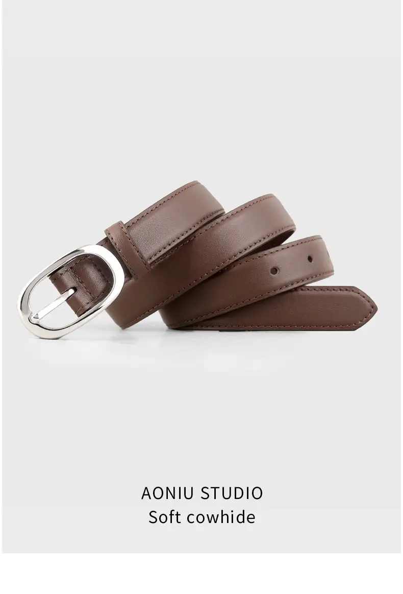 Women's Cowhide Belt with Pin Buckle 2025 New — feature 13