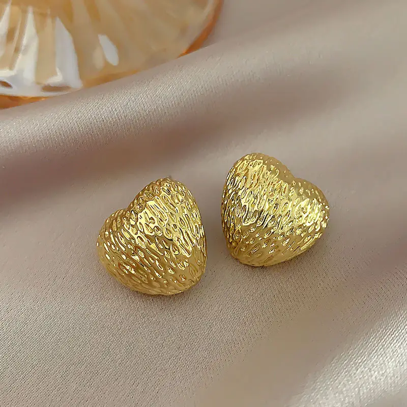 Gold 2-Circle Hanger Earrings for Women