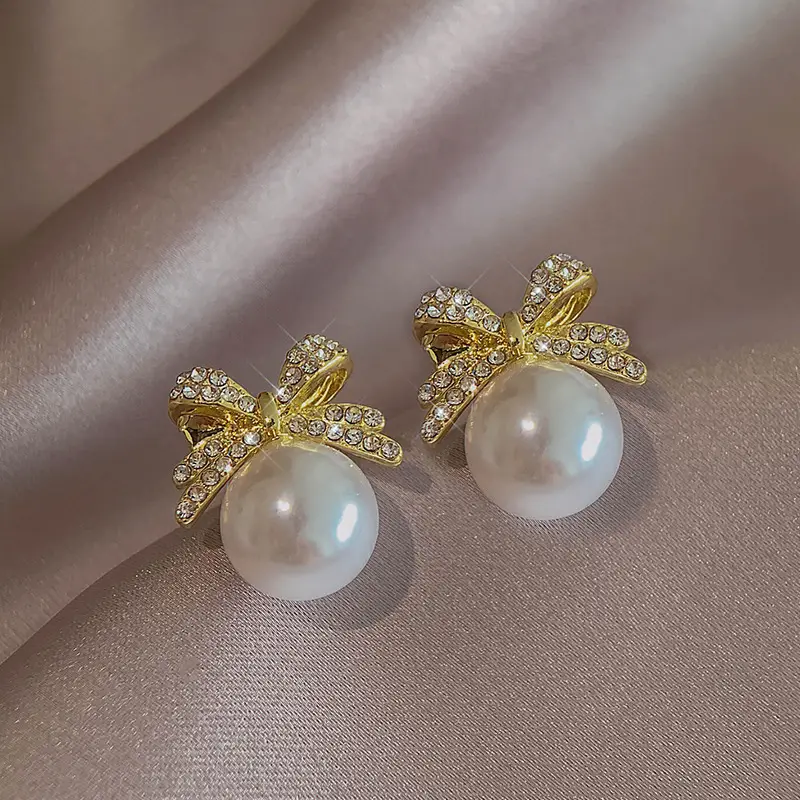 Gold 2-Circle Hanger Earrings for Women