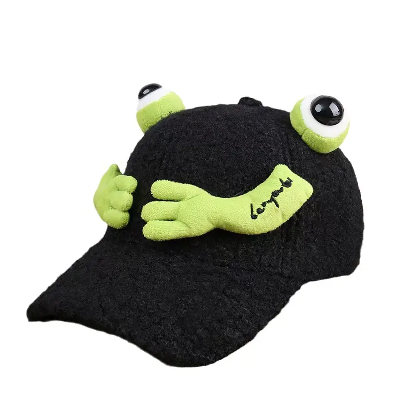 Furry Frog Cap for Girls Women Winter Warm - Image 7