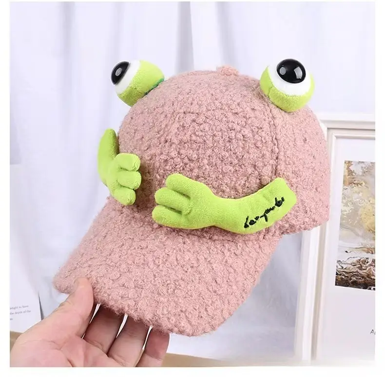 Furry Frog Cap for Girls Women Winter Warm — feature 14