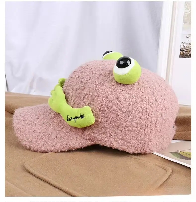 Furry Frog Cap for Girls Women Winter Warm — feature 17