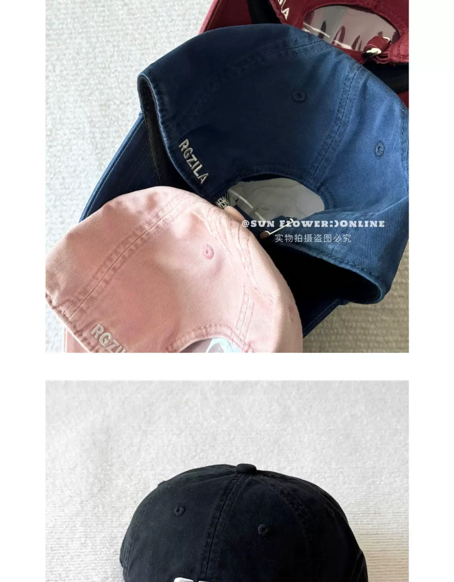 Men's Tan Embroidered Baseball Cap with Long Brim — feature 5