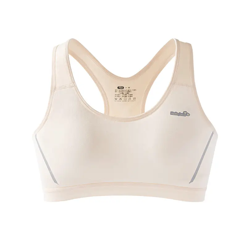 Modal Girls Intimates Bra Junior High School Students Development Period Girls Intimates 12-16 Years Old Fixed Cup Vest
