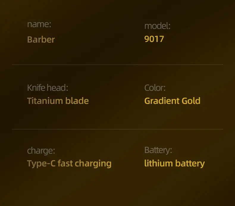 Digital Cross-Border Hair Clipper with Fast Charging — feature 16
