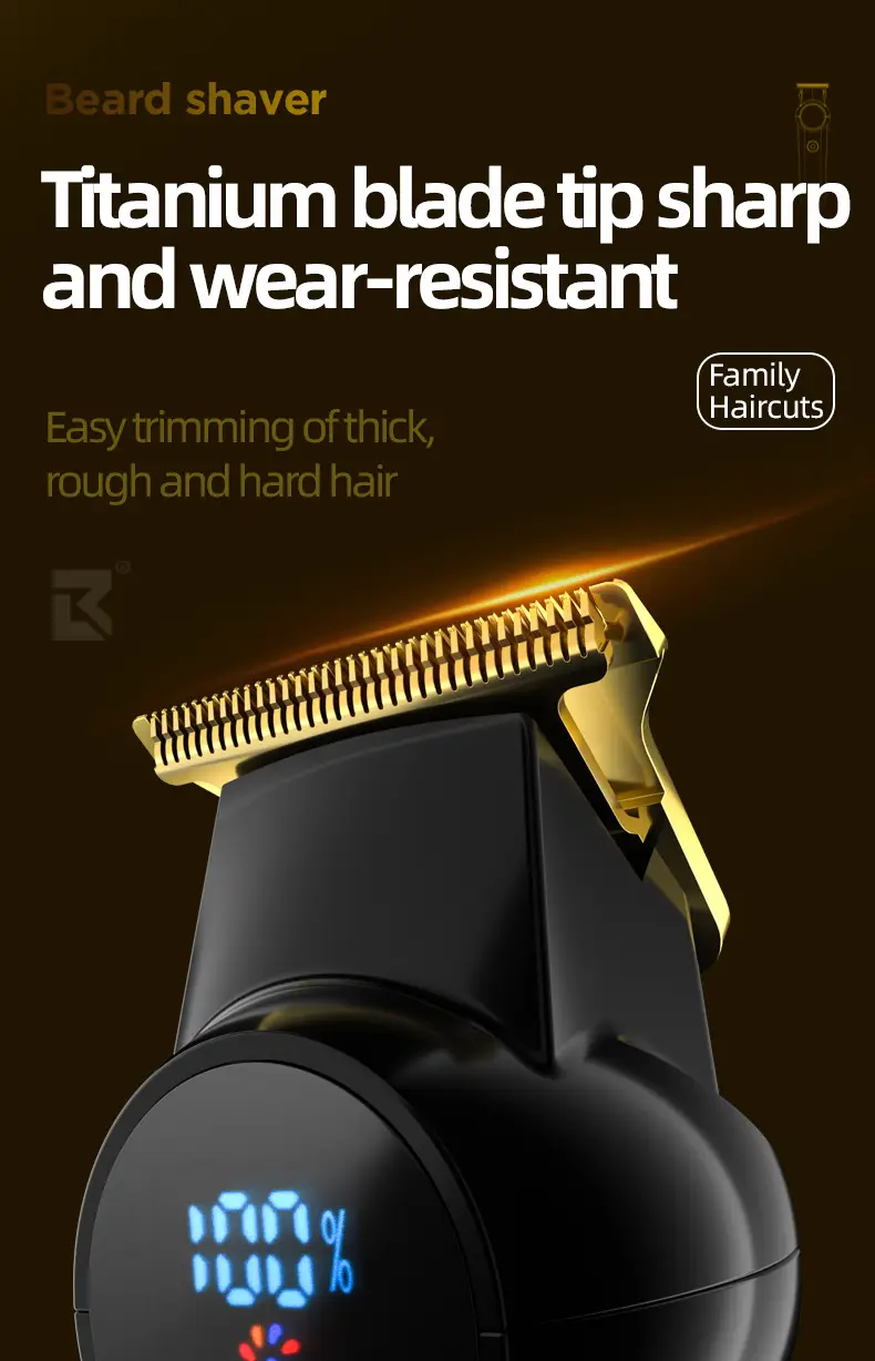 Digital Cross-Border Hair Clipper with Fast Charging — feature 4