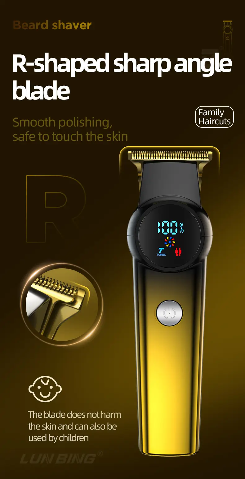 Digital Cross-Border Hair Clipper with Fast Charging — feature 6