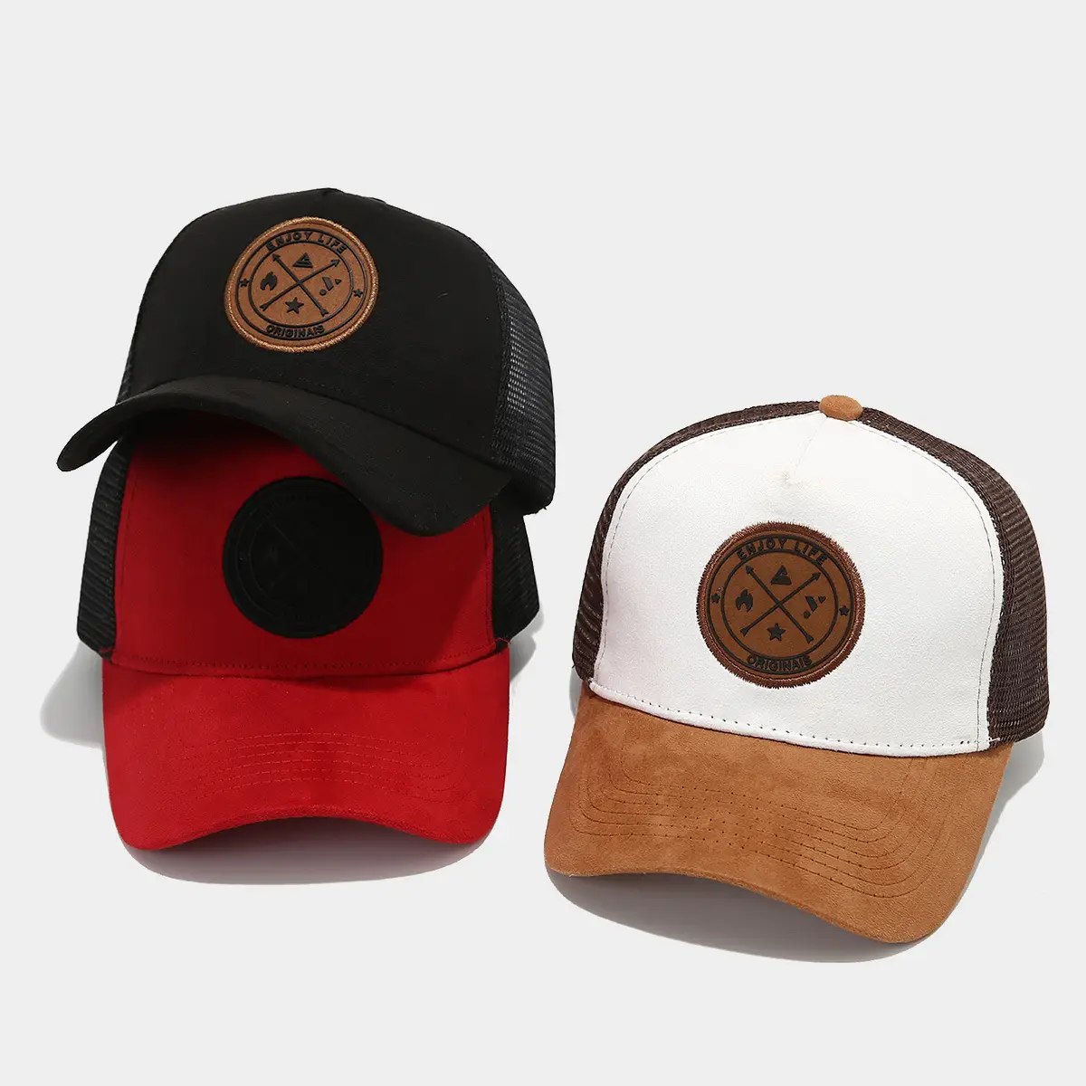 European Men's Blue Mesh Sun Hat with Logo - Image 9