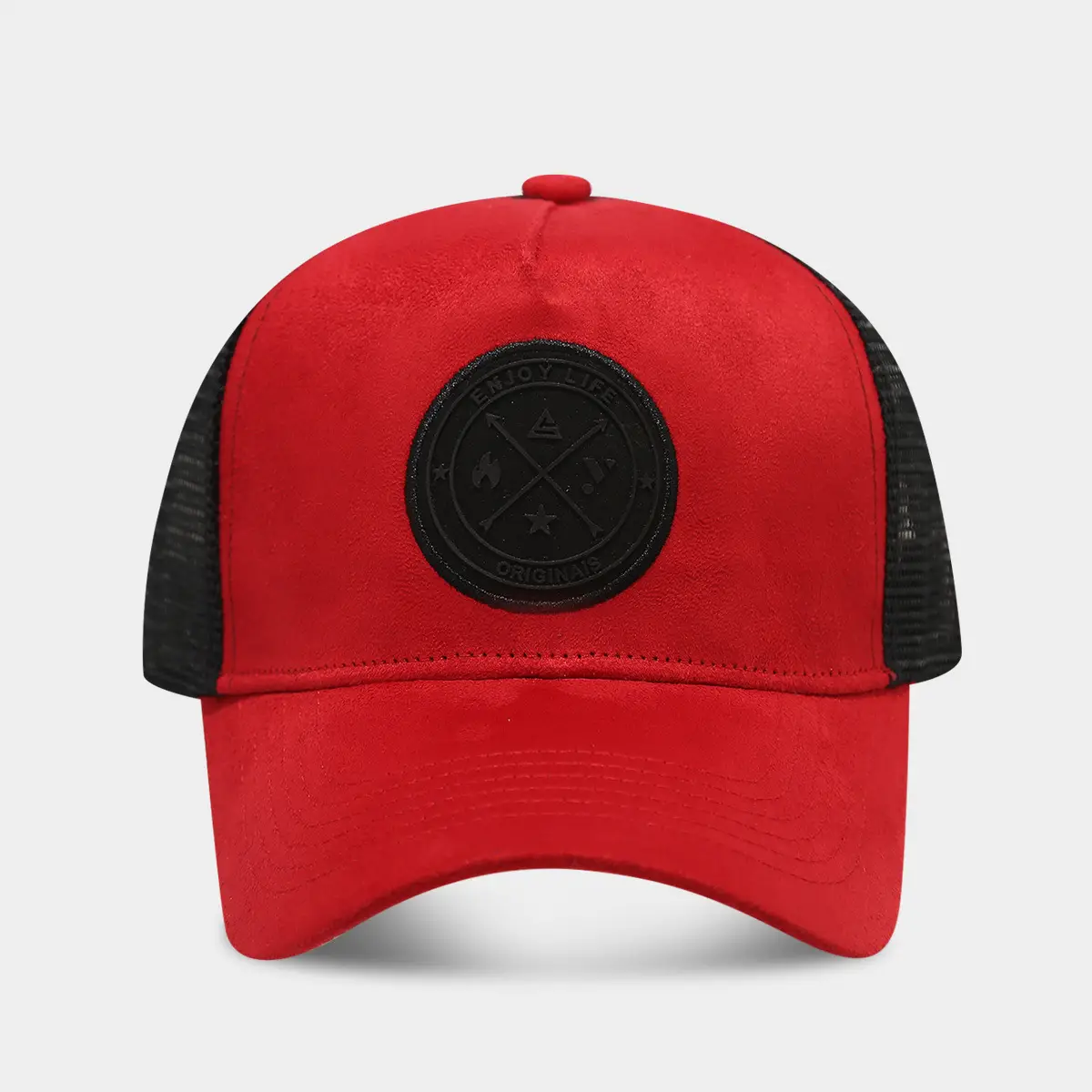 European Men's Blue Mesh Sun Hat with Logo - Image 5