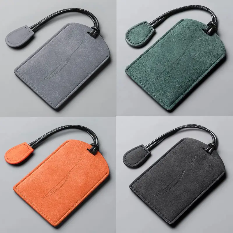Key Cover Card Blank Card Cover Card Bag Key Bag Suede Leather Men's and Women's Nfc Protective Cover Special Rice