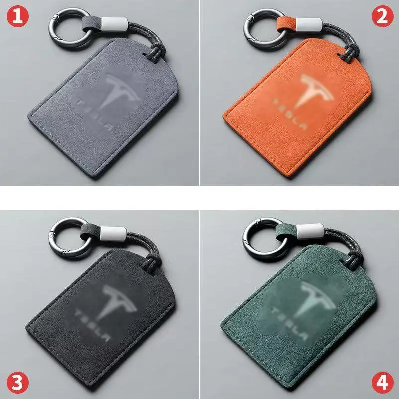 Key Cover Card Blank Card Cover Card Bag Key Bag Suede Leather Men's and Women's Nfc Protective Cover Special Rice