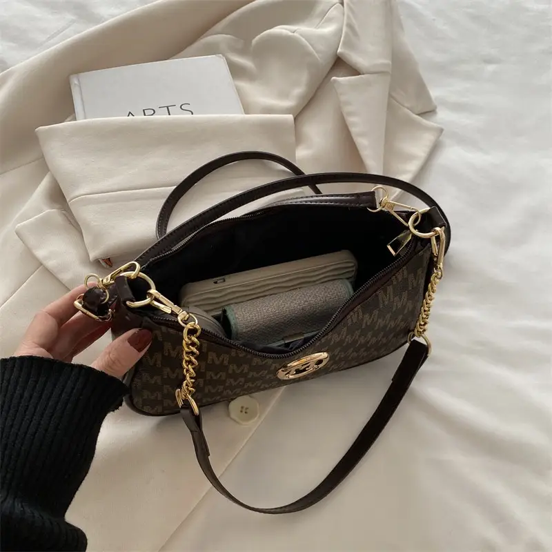 Women's Small Crossbody Bag with Gold Chain - Image 6