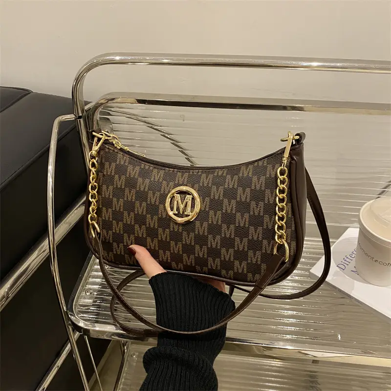 Women's Small Crossbody Bag with Gold Chain - Image 4