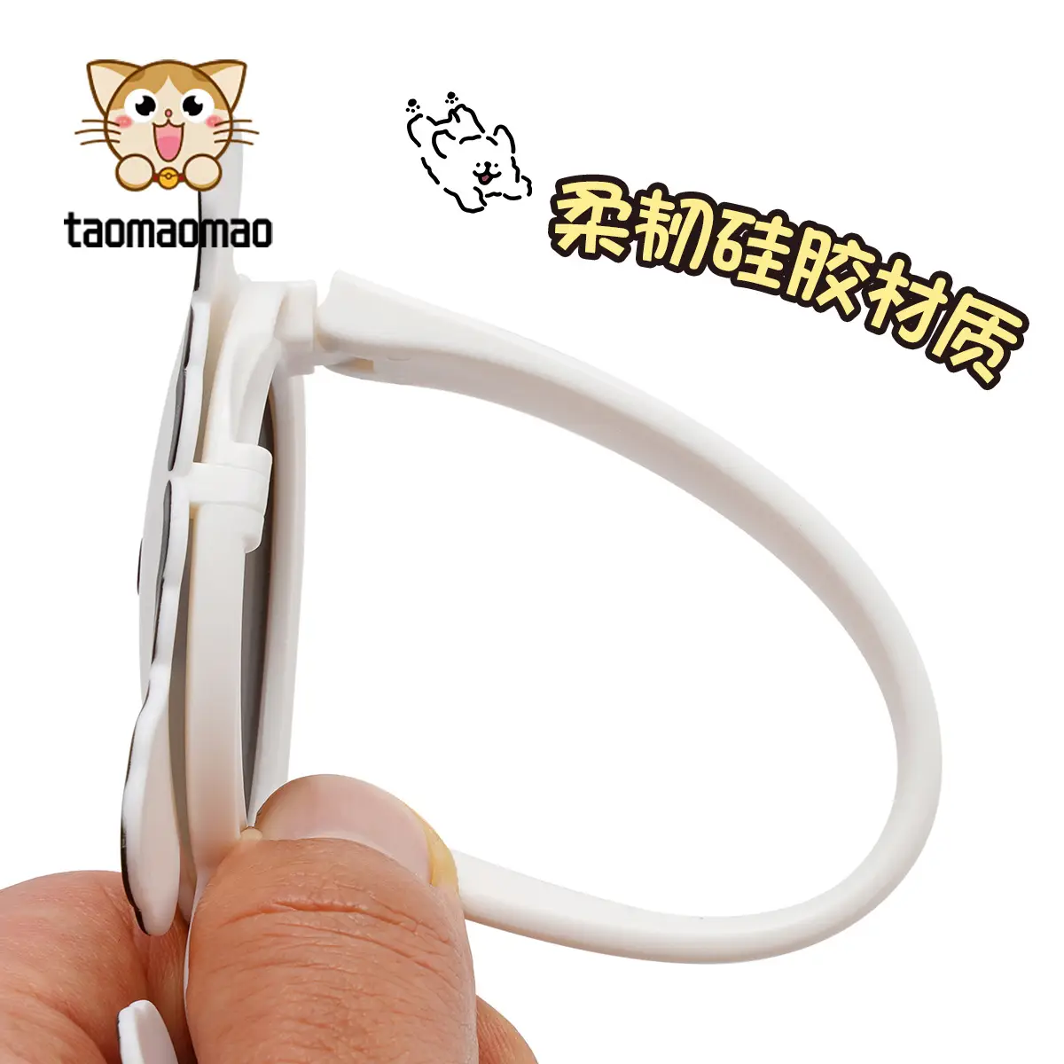 HD Polarized Flip Men Sunglasses White Silicone - Image 5