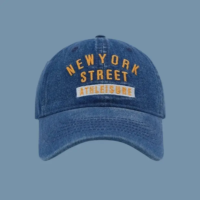 New York Street Embroidered Denim Cap - Image 2