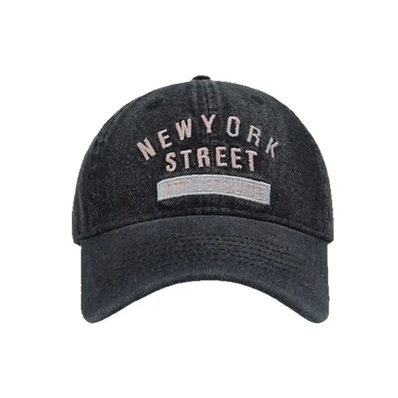 New York Street Embroidered Denim Cap - Image 5
