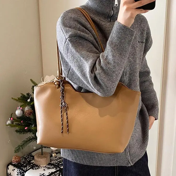 Black Crossbody Tote Bag Women 2025 New - Image 6