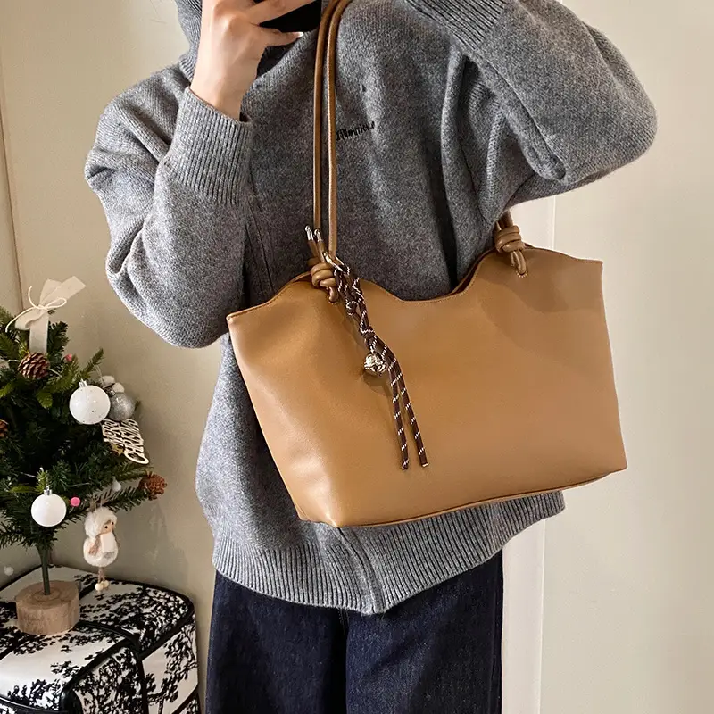 Black Crossbody Tote Bag Women 2025 New - Image 3