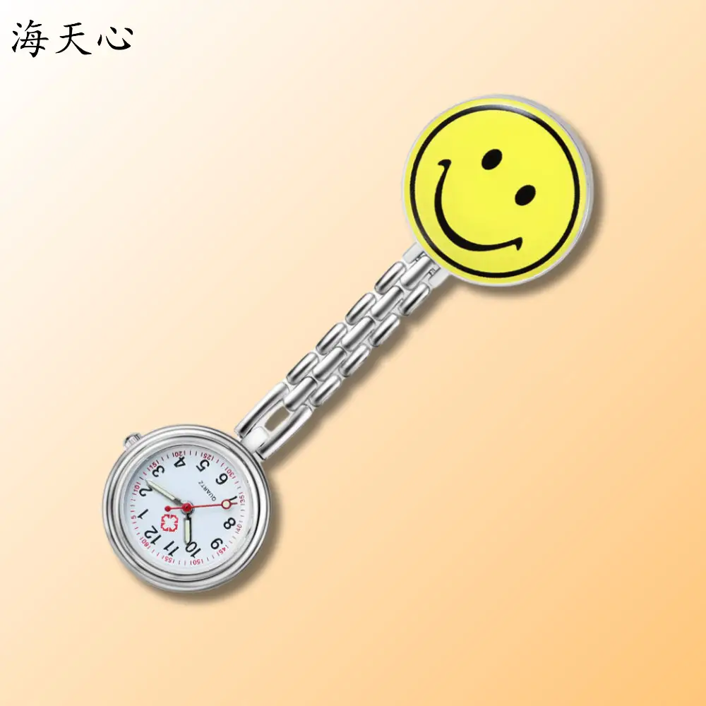 Classic Smiley Metal Watch for Nurses Doctors - Image 2