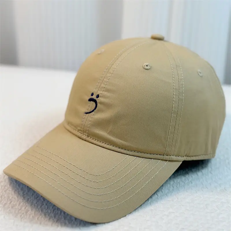 White Embroidered Baseball Cap with Red Design - Image 5