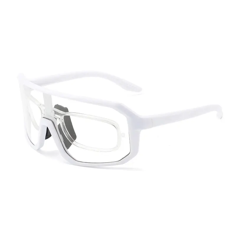 White Polarized Cycling Sunglasses for Men Women 142mm