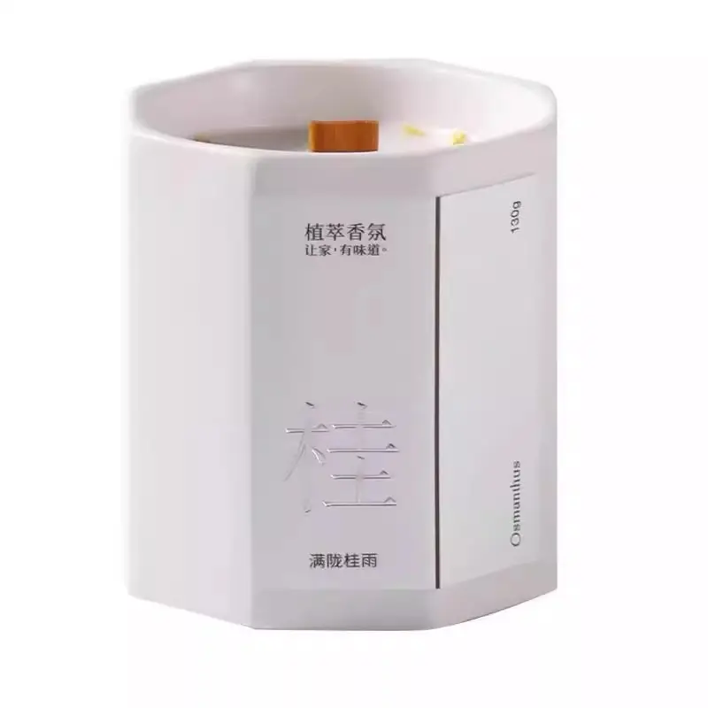 Octagonal Cup Aromatherapy Candle Bedroom Home Indoor Lasting Incense Atmosphere Light Fragrance High-grade Hand Gift Essential Oil