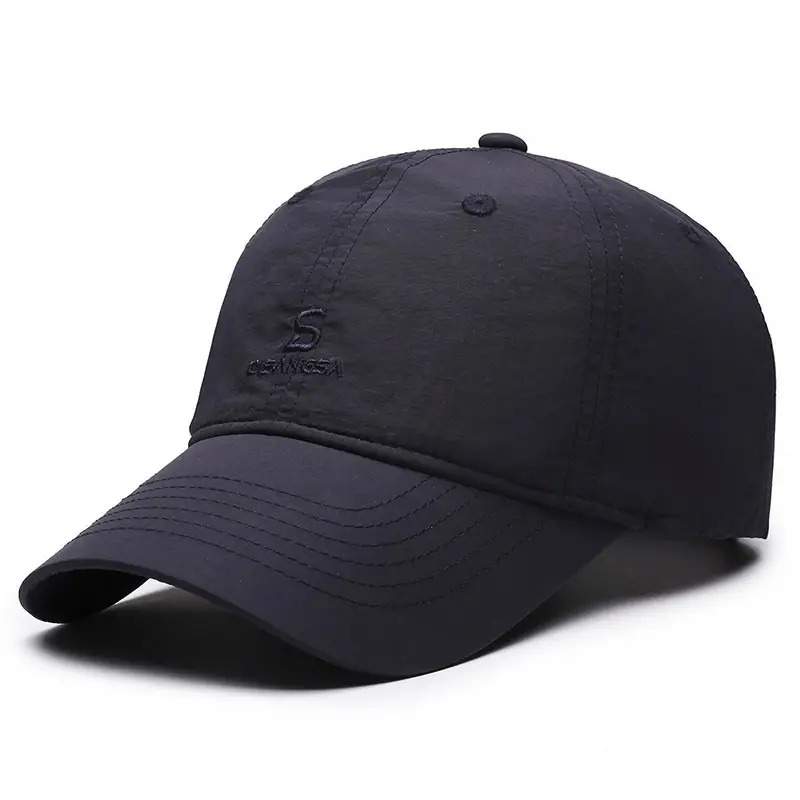 Gray Embroidered Baseball Cap for Men - Image 11