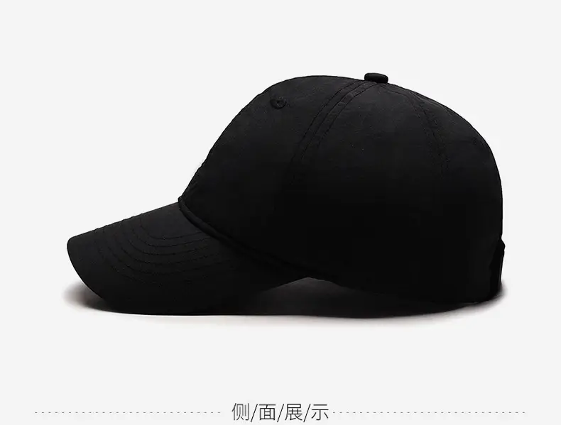 Gray Embroidered Baseball Cap for Men — feature 10