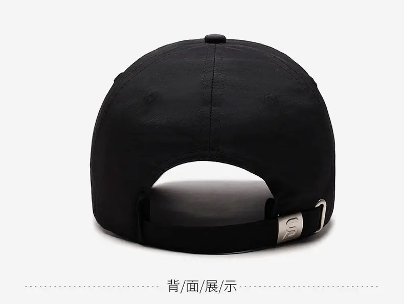 Gray Embroidered Baseball Cap for Men — feature 11