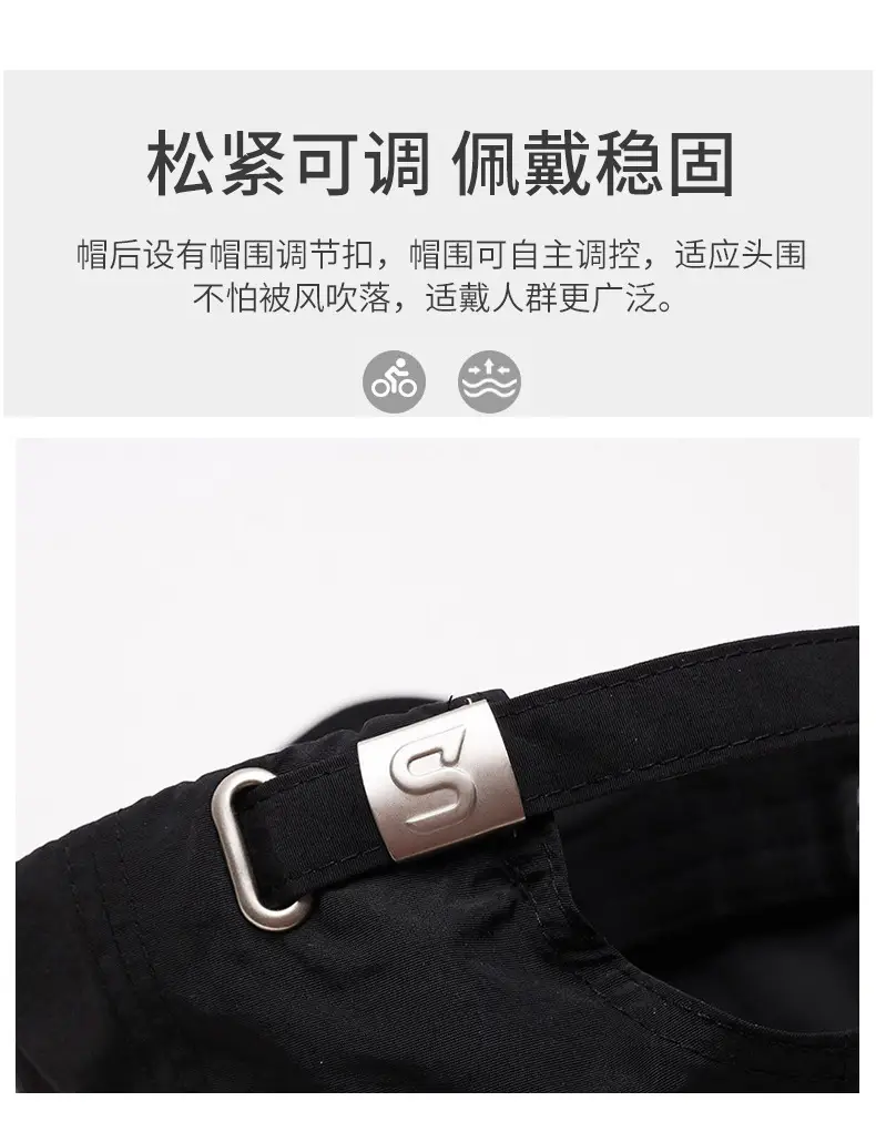 Gray Embroidered Baseball Cap for Men — feature 4