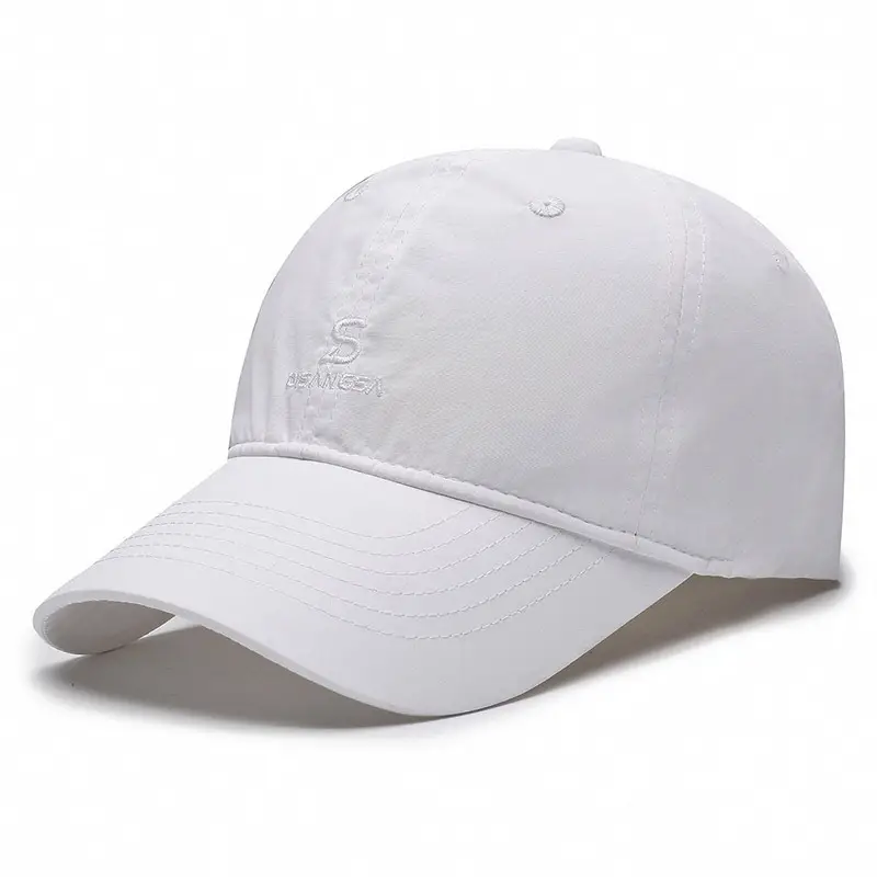 Gray Embroidered Baseball Cap for Men - Image 3