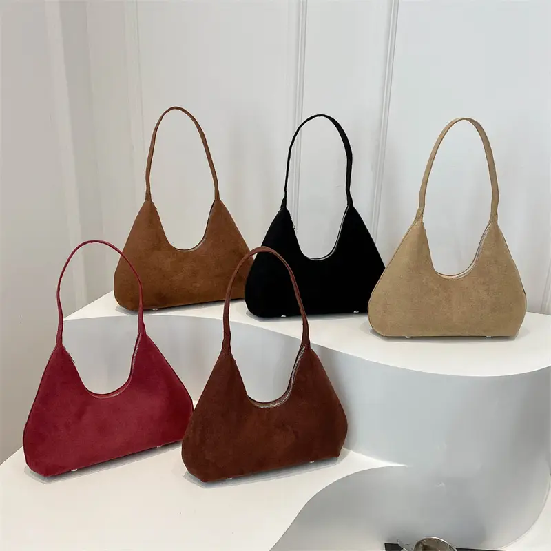 Women's Korean Retro Handbag 2025 Frosted Shoulder Bag - Image 6