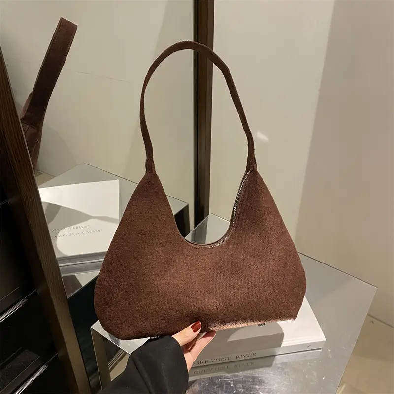 Women's Korean Retro Handbag 2025 Frosted Shoulder Bag - Image 7
