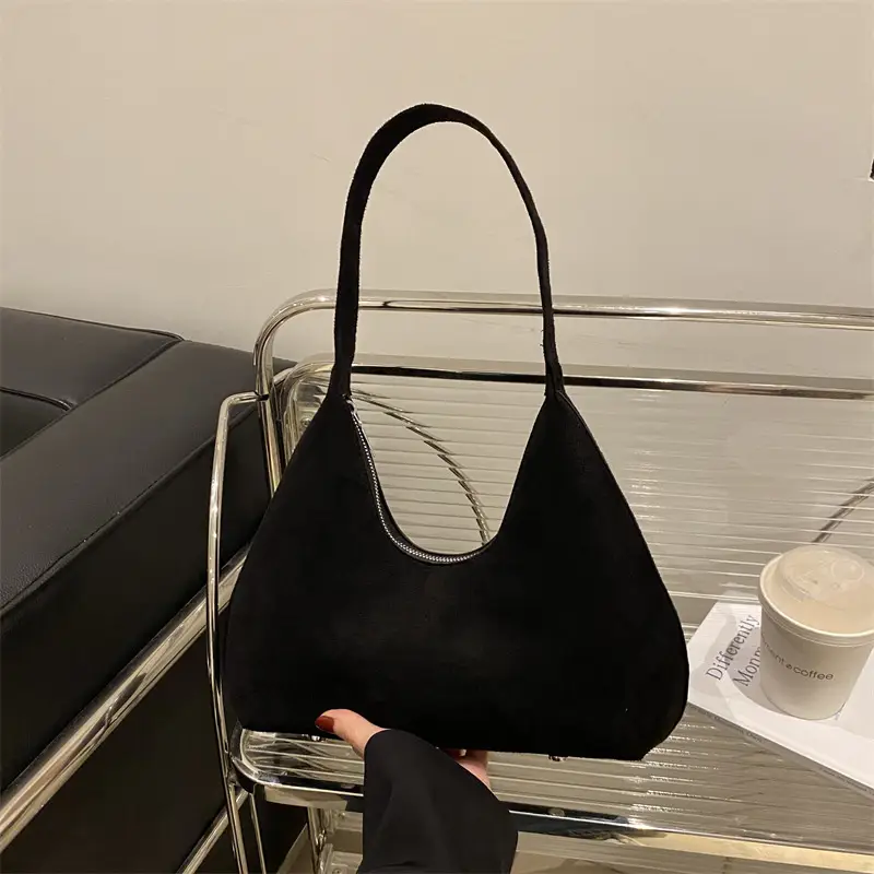 Women's Korean Retro Handbag 2025 Frosted Shoulder Bag - Image 8
