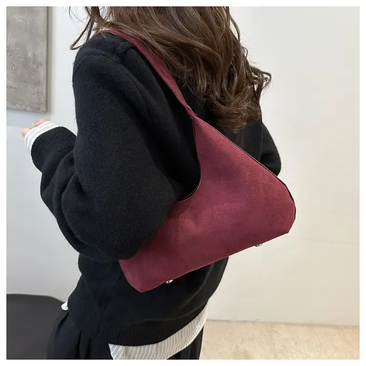 Women's Korean Retro Handbag 2025 Frosted Shoulder Bag — feature 10