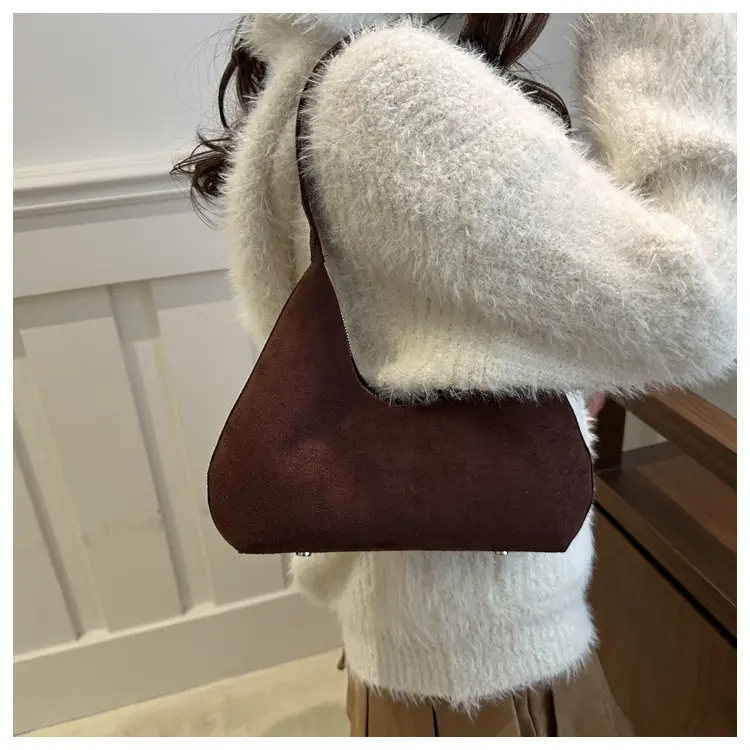 Women's Korean Retro Handbag 2025 Frosted Shoulder Bag — feature 16