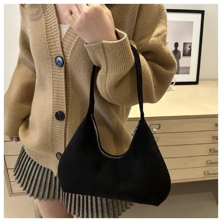 Women's Korean Retro Handbag 2025 Frosted Shoulder Bag — feature 17