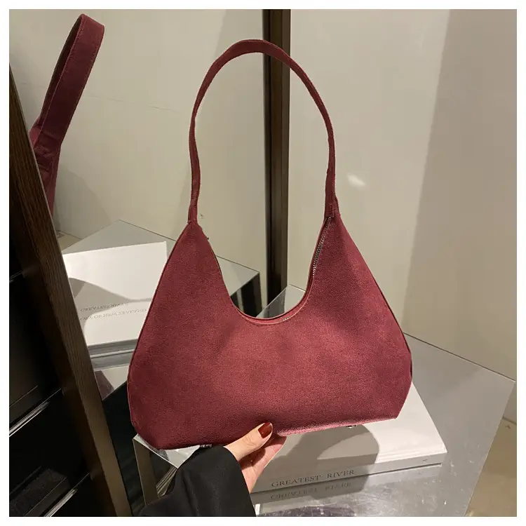 Women's Korean Retro Handbag 2025 Frosted Shoulder Bag — feature 20