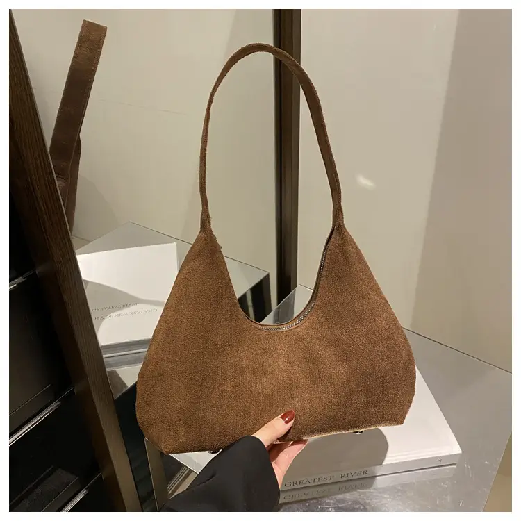 Women's Korean Retro Handbag 2025 Frosted Shoulder Bag — feature 23