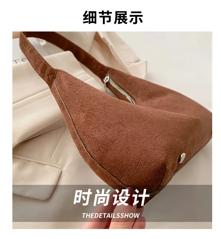 Women's Korean Retro Handbag 2025 Frosted Shoulder Bag — feature 3