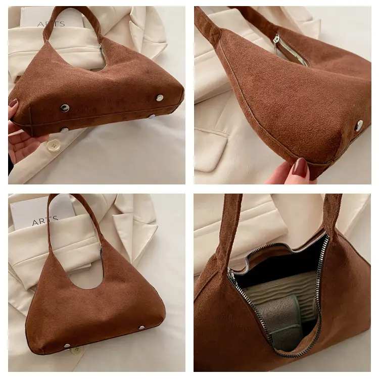 Women's Korean Retro Handbag 2025 Frosted Shoulder Bag — feature 8