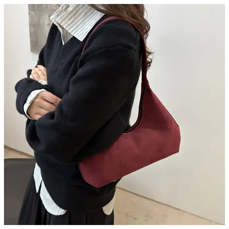 Women's Korean Retro Handbag 2025 Frosted Shoulder Bag — feature 9