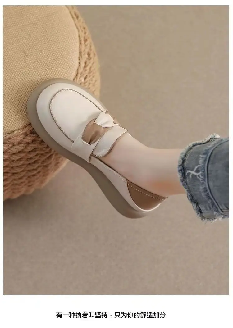 Pregnant Women's White Slip-on Flat Shoes with Soft Sole — feature 5