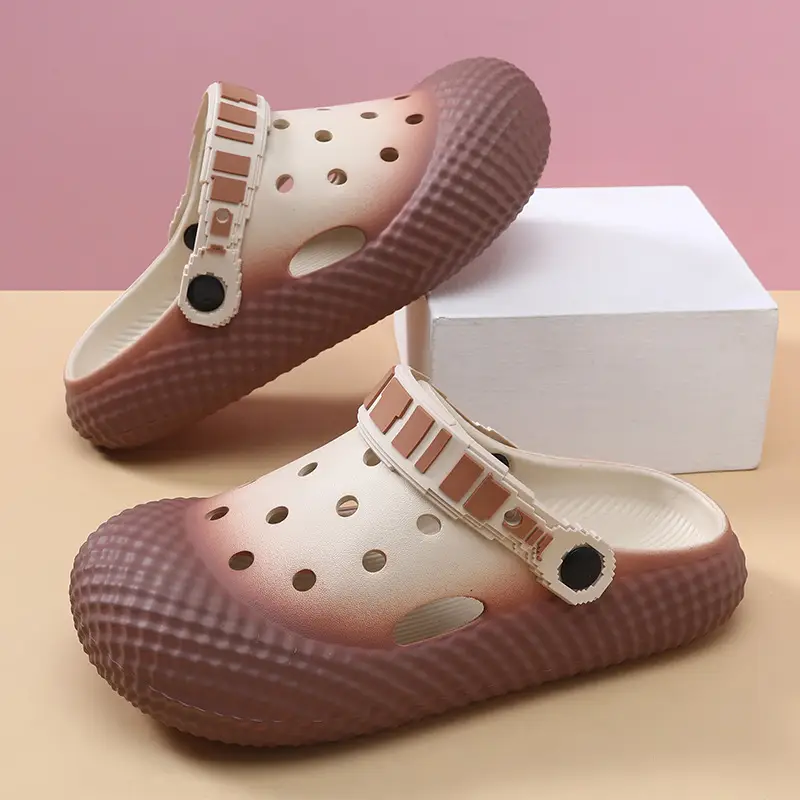 Women's Pink Croc Sandals Slip-On Summer - Image 2