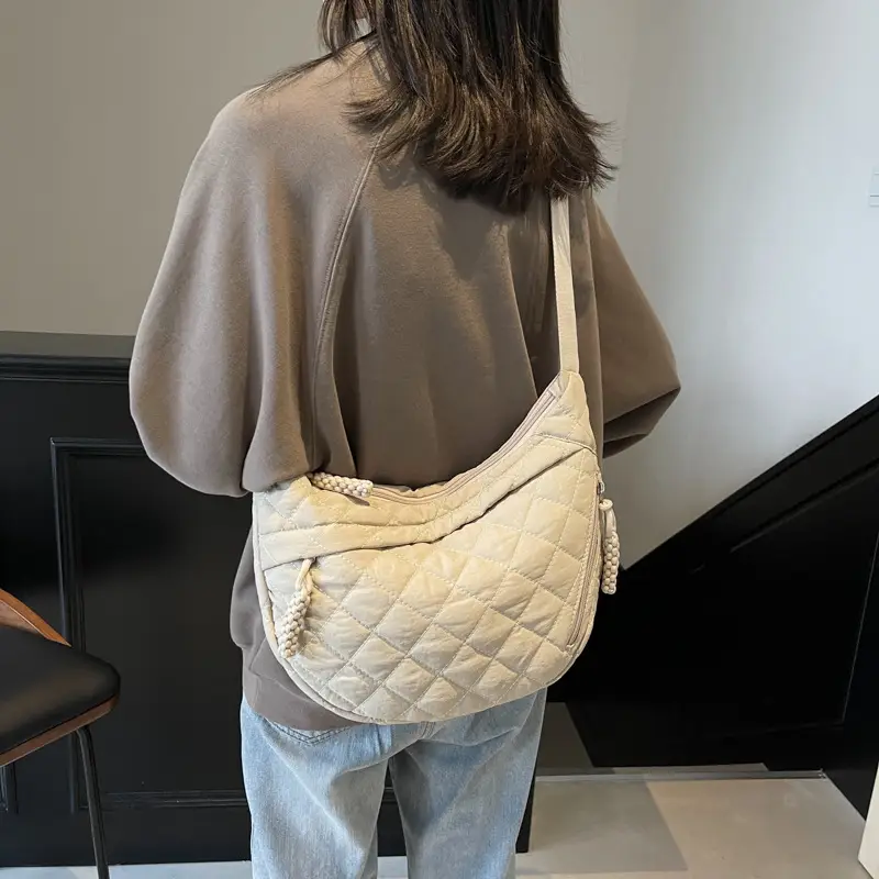 Women's Quilted Shoulder Bag 2024 Winter Lightweight Commuter - Image 7