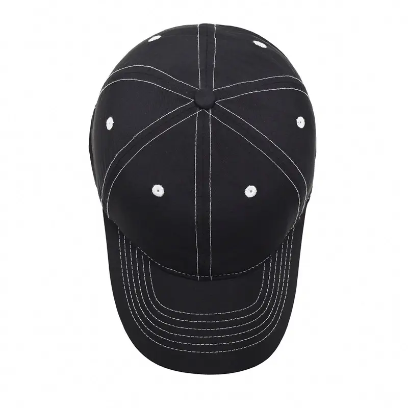 Men's Black Baseball Cap Waterproof Quick-Drying