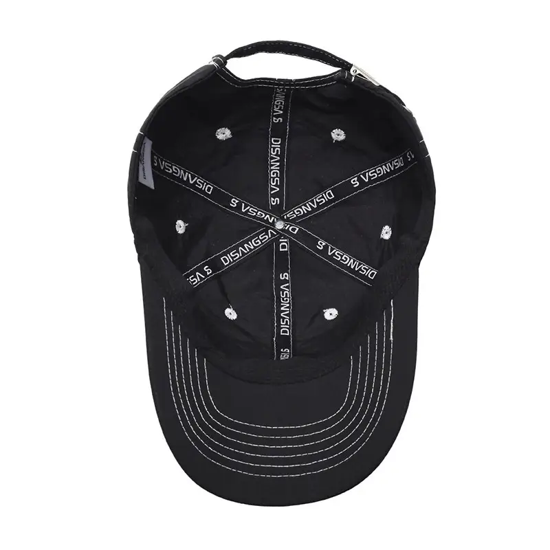 Men's Black Baseball Cap Waterproof Quick-Drying