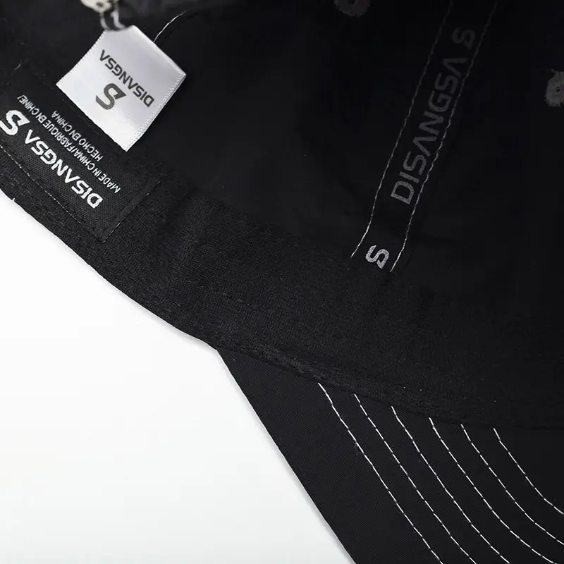 Men's Black Baseball Cap Waterproof Quick-Drying
