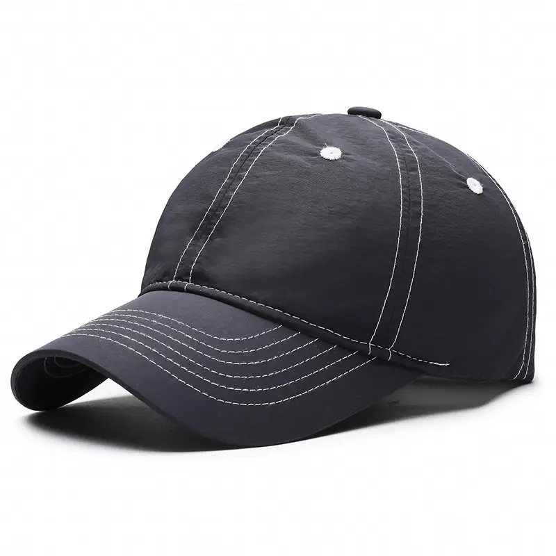 Men's Black Baseball Cap Waterproof Quick-Drying